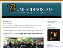 Tablet Screenshot of bombardinos.com